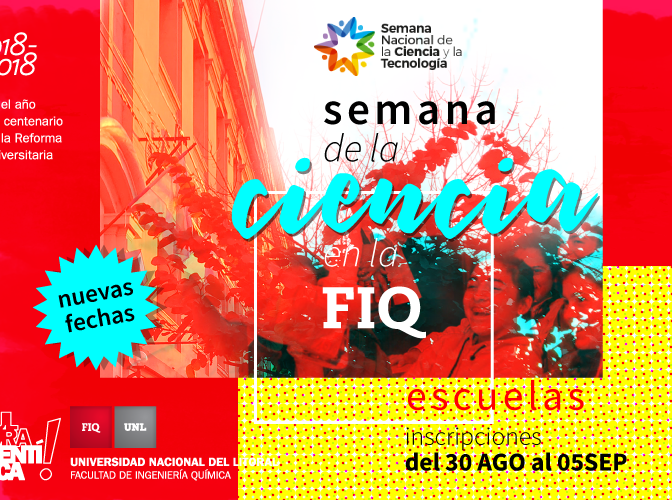 NUEVAS FECHAS! Semana de la Ciencia FIQ